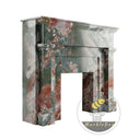 marble fire surround in Four season green - Image 4