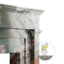 marble fire surround in Four season green - Image 6