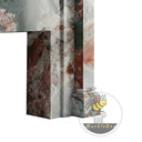 marble fire surround in Four season green - Image 7