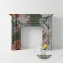 Green Marble fireplace mantel in Four season green - Image 3