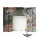 Marble fireplace mantel for sale in Four season green - Image 3