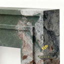 Marble fireplace mantel for sale in Four season green - Image 6