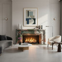 Eletric marble fireplace in Four season green - Image 2