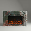 Marble fireplace surround in Four season green - Image 1