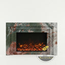 Marble fireplace surround in Four season green - Image 3