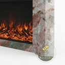 Marble fireplace surround in Four season green - Image 7