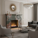 Unique design marble fireplace in Four season green - Image 2