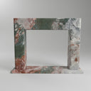 Simple design marble fireplace surround in Four season green - Image 1