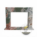 Simple design marble fireplace surround in Four season green - Image 3