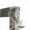 Simple design marble fireplace surround in Four season green - Image 6