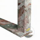 Simple design marble fireplace surround in Four season green - Image 7