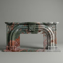 Marble fireplace surround in Four season green - Image 1