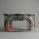 Marble fireplace surround in Four season green - Image 1