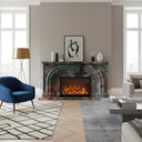 Marble fireplace surround in Four season green - Image 2