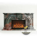 Marble fireplace surround in Four season green - Image 3