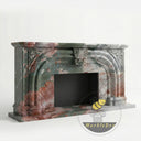 Marble fireplace surround in Four season green - Image 4