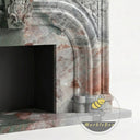 Marble fireplace surround in Four season green - Image 7