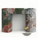 Unique design marble fireplace surround in Four season green - Image 3