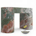 Unique design marble fireplace surround in Four season green - Image 4