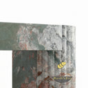 Unique design marble fireplace surround in Four season green - Image 6