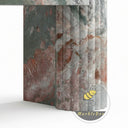 Unique design marble fireplace surround in Four season green - Image 7