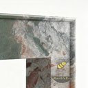 Modern minimalist fireplace surround in Four season green - Image 6