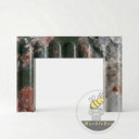 Custom marble fireplace surround in Four season green - Image 3