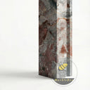 Custom marble fireplace surround in Four season green - Image 7
