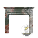 Electric marble fireplace surround in Four season green - Image 3