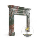 Electric marble fireplace surround in Four season green - Image 4