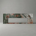 Modern marble fireplace in Four season green - Image 1