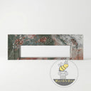 Modern marble fireplace in Four season green - Image 3
