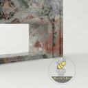 Modern marble fireplace in Four season green - Image 7