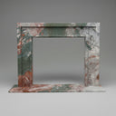 Modern marble fireplace mantel in Four season green - Image 1
