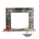 Modern marble fireplace mantel in Four season green - Image 3