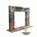 Modern marble fireplace mantel in Four season green - Image 4