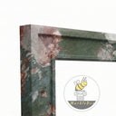 Modern marble fireplace mantel in Four season green - Image 5