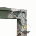 Modern marble fireplace mantel in Four season green - Image 6