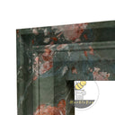 Custom marble fireplace surround in Four season green - Image 5