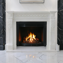 White Marble Fire Surround and Hearth