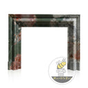 Electric marble fireplace surround in Four season green - Image 3