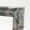 Electric marble fireplace surround in Four season green - Image 6