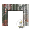 Modern marble fireplace in Four season green - Image 3