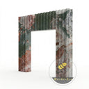 Modern marble fireplace in Four season green - Image 4