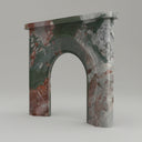 Modern marble fireplace mantel in Four season green - Image 1