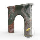 Modern marble fireplace mantel in Four season green - Image 4