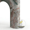 Modern marble fireplace mantel in Four season green - Image 7