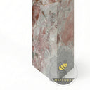 Custom marble fireplace surround in Four season green - Image 7