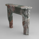 Marble fire surround in Four season green - Image 1