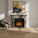 Marble fire surround in Four season green - Image 2
